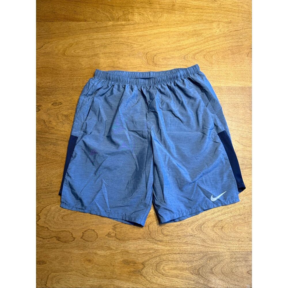 Nike Men's Challenger Lined Drawstring Running Shorts Obsidian Blue Size Medium